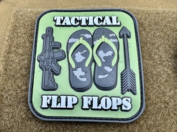 3D Rubberpatch: "TACTICAL FLIP FLOPS"