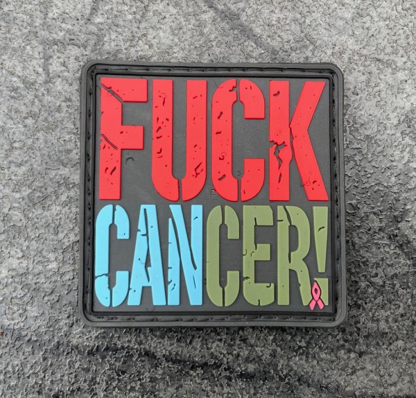 3D Rubberpatch "FUCK CANCER"